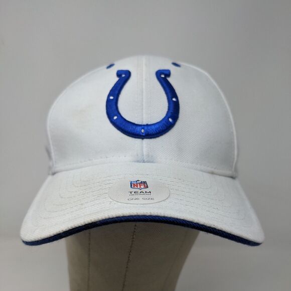 NFL Team Apparel Men's Strapback Hat White Size OSFA Embroidered Logo - Picture 2 of 13